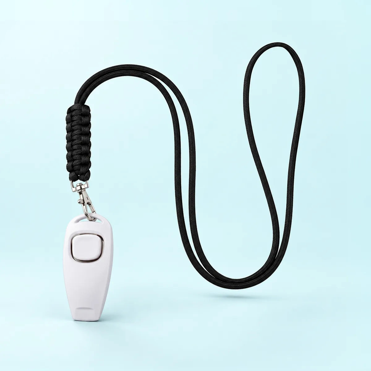 משרוקית אילוף וקליקר לכלב, במכשיר אחד - לבן