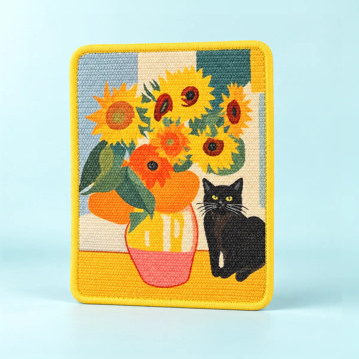משטח גירוד מודפס לקיר, מסיסל, 38 על 30 ס"מ - חמניות